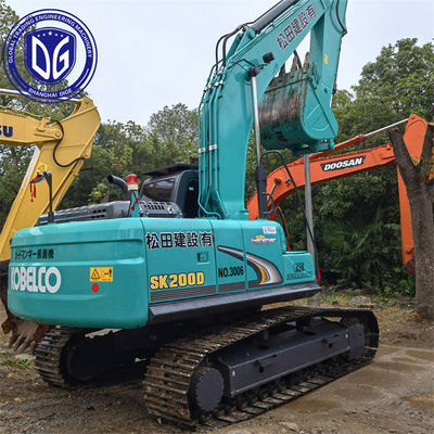 20T SK200D Excavateur Kobelco d'occasion Excavateur hydraulique à rampe