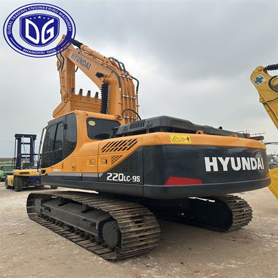 Hyundai 220-9 Excavateur d'occasion 20 tonnes Hyundai Crawler Excavateur de haute efficacité et d'origine