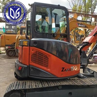 ZX50 5 tonnes Petite excavatrice utilisée Hitachi 92% Nouveau