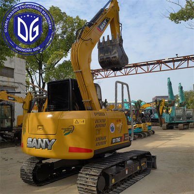 Sany SY75C 7,5 tonnes Excavateur à rouleaux d'occasion avec système de refroidissement avancé