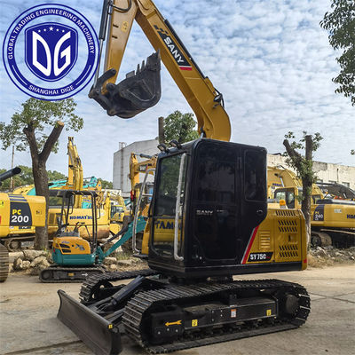 Sy75 7,5 tonnes Excavatrice SANY utilisée avec des capacités de pénétration du sol améliorées