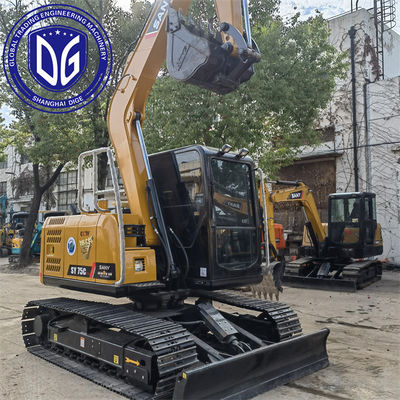Sany SY75C 7,5 tonnes Excavateur à rouleaux d'occasion avec système de refroidissement avancé