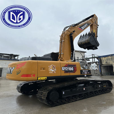 Utilisé Sany SY215 21.5Ton Excavateur à rampe Excavateur moyen Excellente performance À vendre