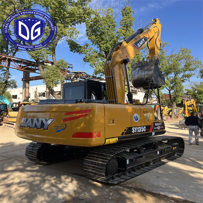 Excavateur hydraulique Sany SY135 13,5 tonnes d'occasion Excellente performance en bonne qualité en vente