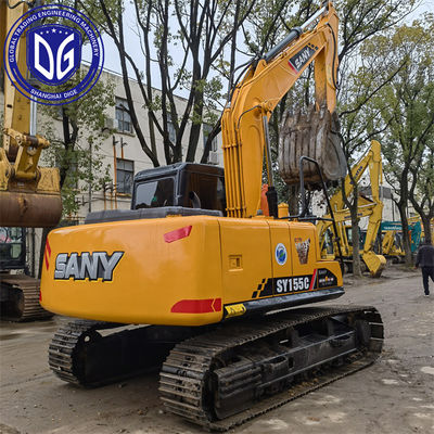 Excavateur hydraulique utilisé SY155C SANY Digger Sany 15,5 Tonnes