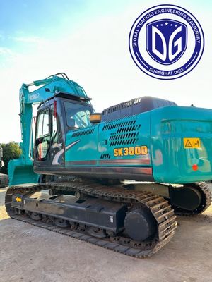 Excavatrice à faible entretien Sk350 utilisée Kobelco de 35 tonnes