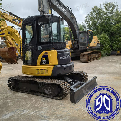 Excavateur hydraulique Komatsu PC55 4D88E-6 Modèle de moteur et construction durable pour les travaux lourds