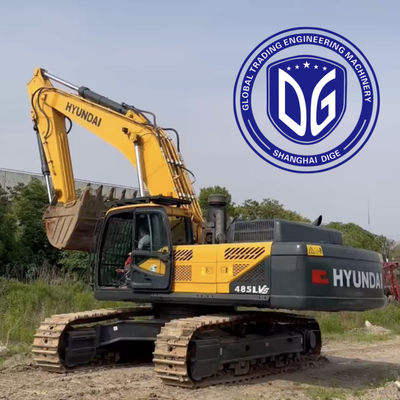Innovative R485 Excavateur Hyundai d'occasion de 48,5 t Plusieurs caractéristiques de sécurité