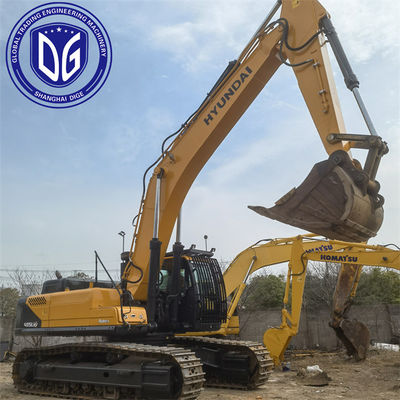 R485LVS d'origine Excavateur Hyundai d'occasion Excavateur à rampe d'occasion Condition de travail