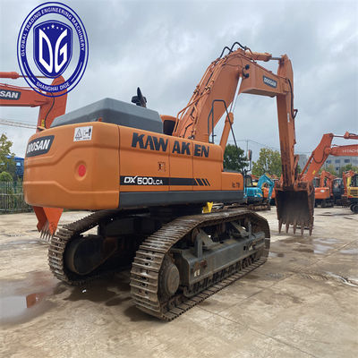 Excavateur Doosan DX500 d'occasion de 50 tonnes avec contrôle précis de l'excavation
