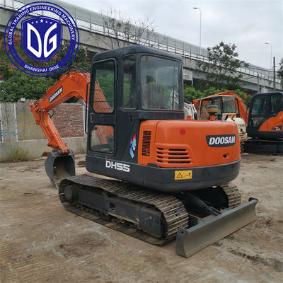 Excellent état DH55 Excavateur Doosan utilisé 5,5 tonnes avec entretien professionnel