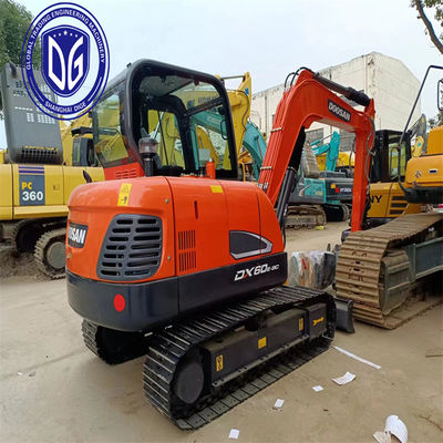 DX60E-9C Utilisé Doosan 6 tonnes Excavator machine hydraulique avec une qualité exceptionnelle