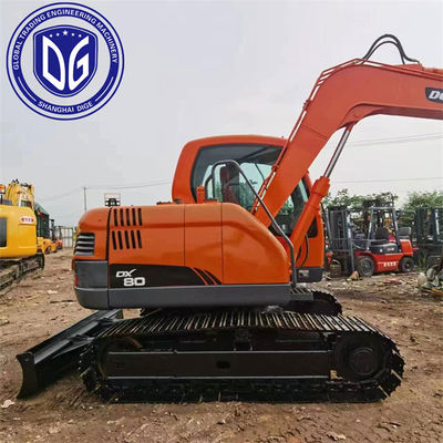 Excavatrice hydraulique utilisée Doosan DX80 8 tonnes