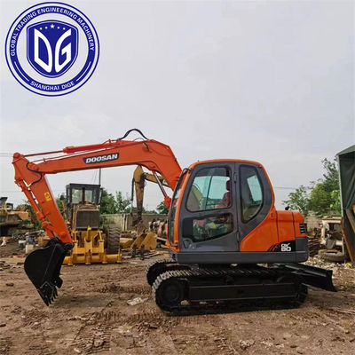 Vente de mini-pelles DX80 8 tonnes Excavateur Doosan utilisé Excavateur hydraulique utilisé