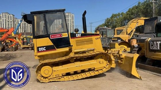 D5C Dozer Caterpillar utilisé Bulldozer hydraulique avec puissance merveilleuse