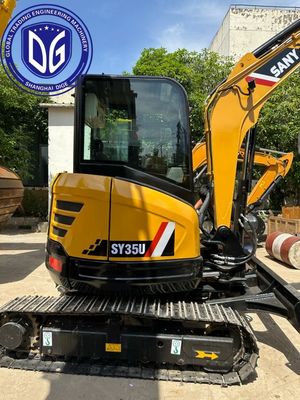 Excavateur hydraulique Sany Sy35u 3.5t utilisé avec choix de plusieurs modes de fonctionnement