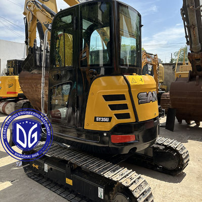 Sany SY35 3,5 tonnes Excavateur à petite rampe presque neuf Avec un design compact