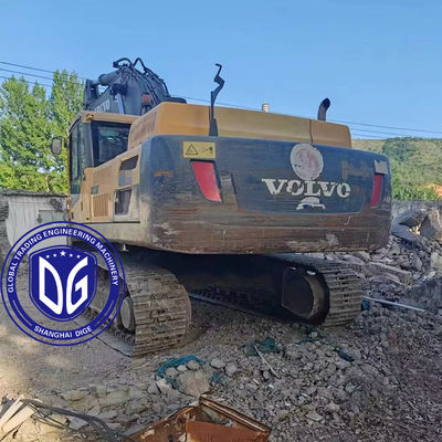 La technologie de réduction du bruit de l'excavateur à chenille de 48 tonnes Volvo EC480 d'origine utilisée
