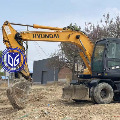 Splendide Excavateur hydraulique utilisé Hyundai 150W Excavateur à roues Traction supérieure