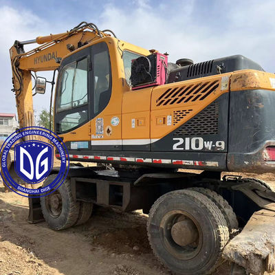 Hyundai 210W-9 Excavateur à roues d'occasion de 21 tonnes, originaire de Corée, disponible dès maintenant
