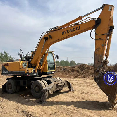 Origine Corée 210W-9 Hyundai Excavator à roues d'occasion 210W-9 Excavator à roues d'occasion Hyundai Excavator 210W-9