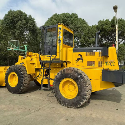 Chargeur de marque japonaise Komatsu WA320 Chargeur d'occasion pour équipement de construction Komatsu