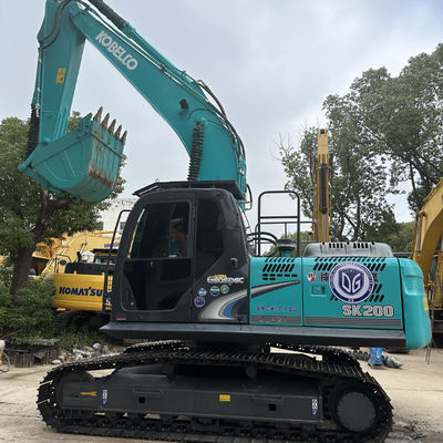 Excavateur de 20 tonnes de marque japonaise Kobelco SK200 Excavateur d'occasion pour les équipements de construction Kobelco