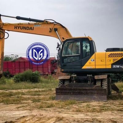 Grande-Bretagne Utilisé Hyundai 210W-9VS Excavateur à roues à vendre Vente à chaud Excavateur de 21 tonnes