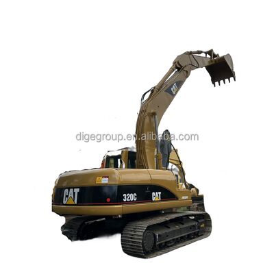 Excavatrice Caterpillar 320C d'occasion de 20t en stock au meilleur prix, excavatrice robuste, durable et puissante à vendre