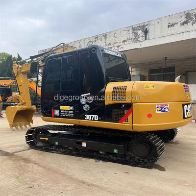 Excavateur Caterpillar 307D 7t d'occasion en stock avec un prix bon marché Excavateur robuste durable économe en carburant puissant à vendre