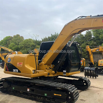Excavateur Caterpillar 307D 7t d'occasion en stock avec un prix bon marché Excavateur robuste durable économe en carburant puissant à vendre